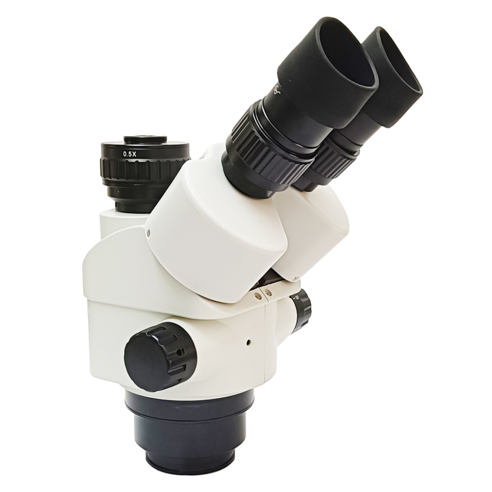 Trinocular Stereo Microscope 7X-45X - Kepala Mikroskop Trinokuler Plastik Profesional 7X-45X
