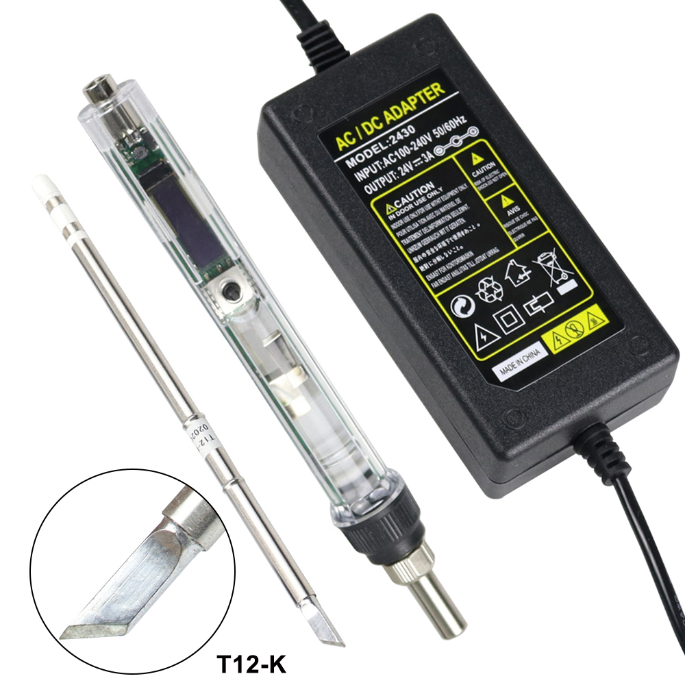 T12 Soldering Station Oled - T12 Kit Besi Solder Listrik DC