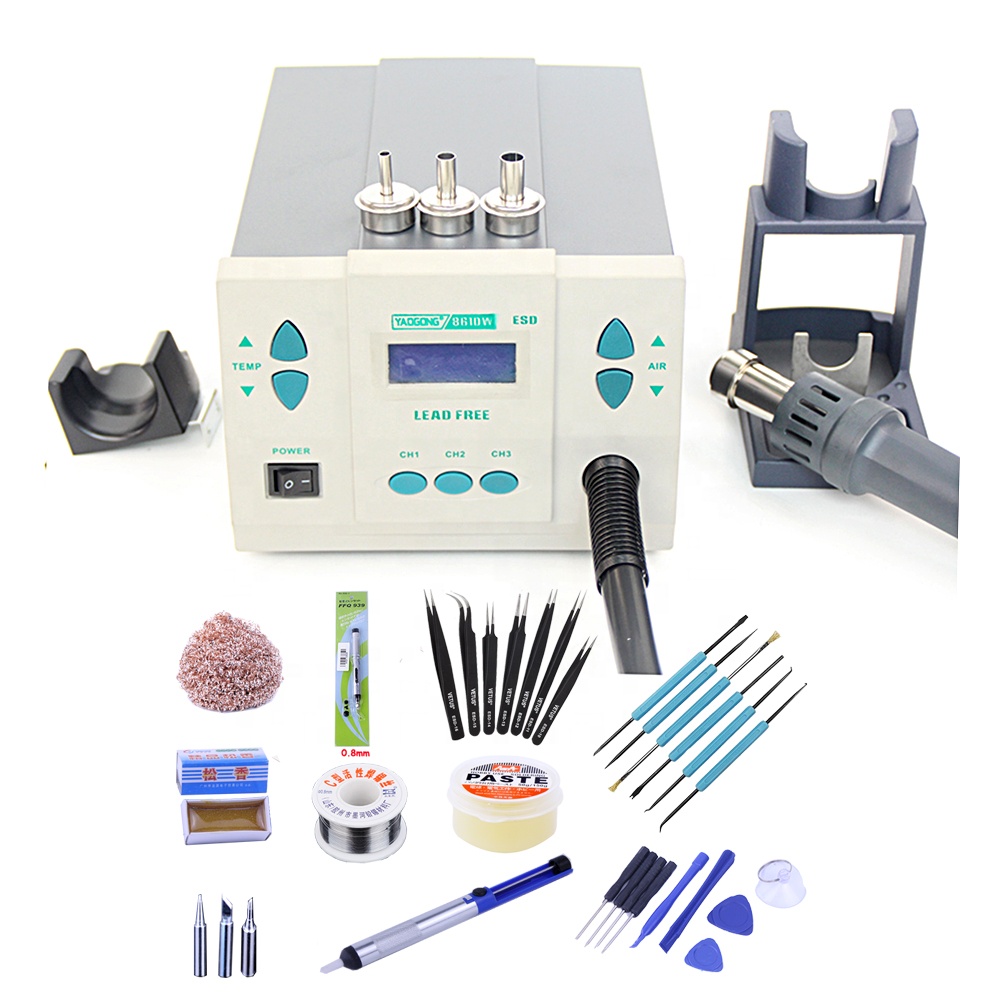 Hot Air Rework Station 861Dw - Stasiun Kerja Solder Listrik Digital +