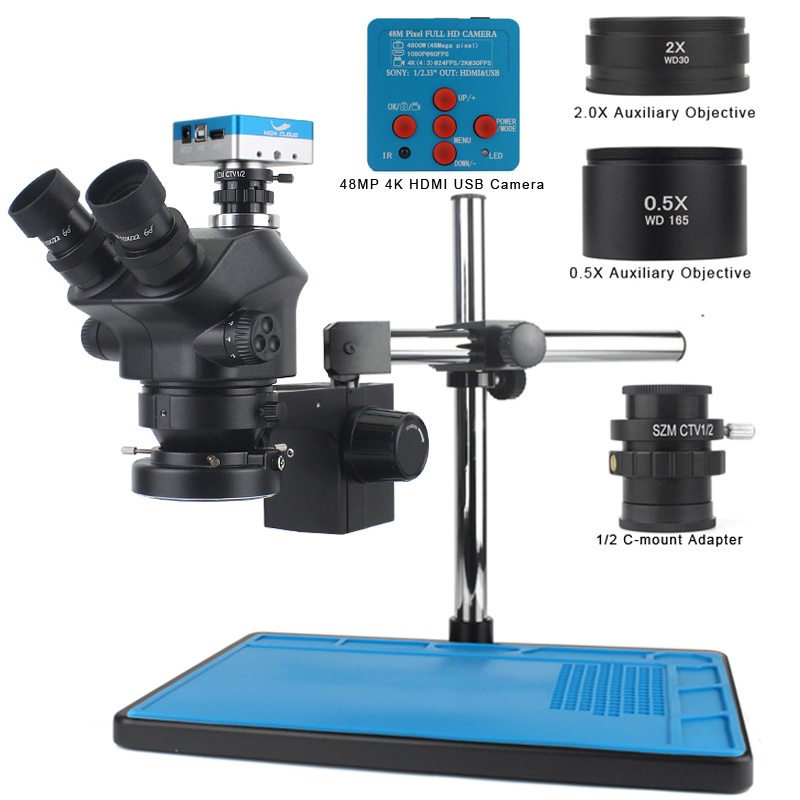 Simul-Focal Industrial Microscope 4K Hdmi - Kamera Video USB HDMI 4K 48MP,