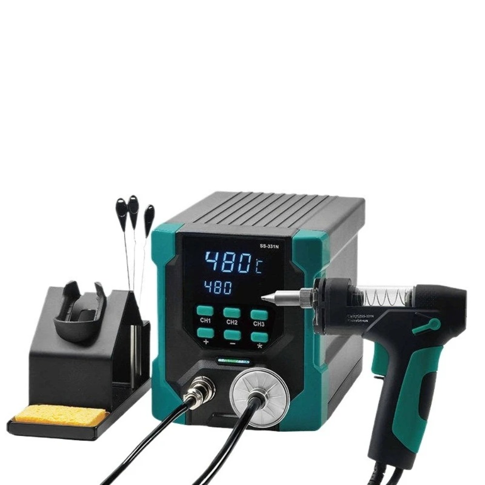 Desoldering Pump Electric Vacuum Station - 220V SS-331 LCD Mesin Pematrian Listrik