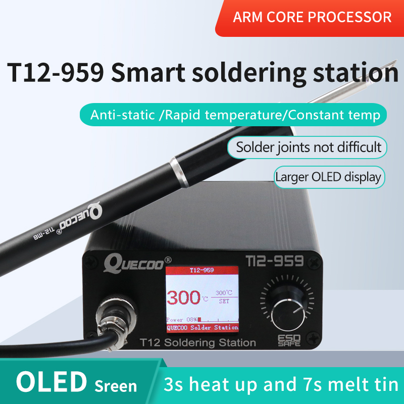 T12 Soldering Station Oled - Stasiun Penyolderan T12-959 V5.1, Solder Elektronik
