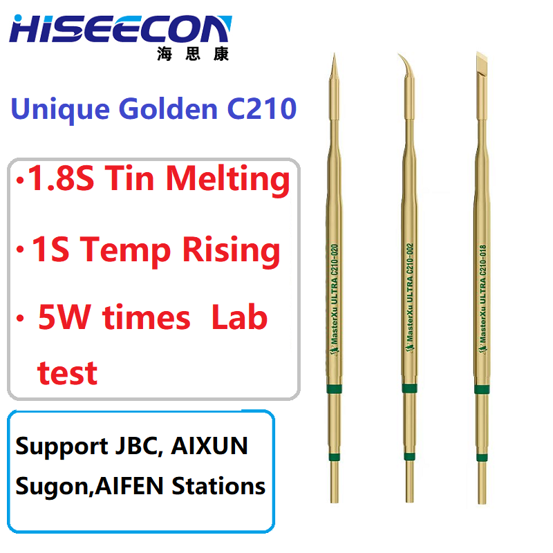 C210 Precision Soldering Station - 2 Buah Ujung Besi Solder C210