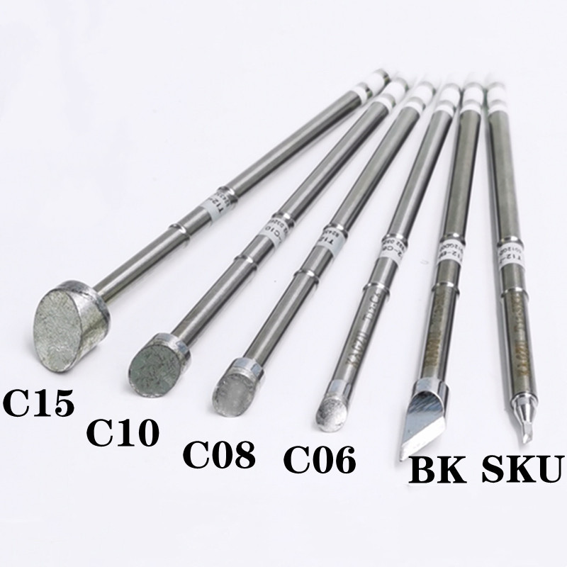 T12 Soldering Station Oled - KAGZU T12-BK/SKU/C6/C8/C10/C15 Seri Ujung Besi Las