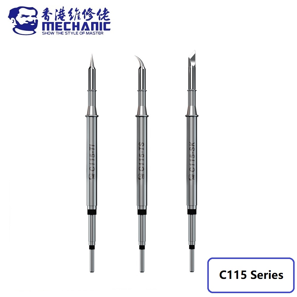 C115 Nano Soldering Iron Station - MECHANIC seri C115 besi Solder panjang,