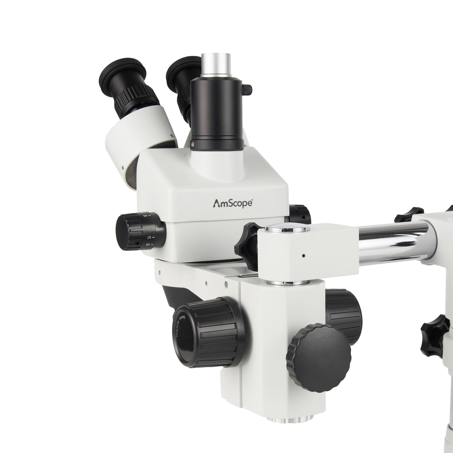 Trinocular Stereo Microscope 7X-45X - Kepala Mikroskop Stereo Zoom Trinokuler AmScope