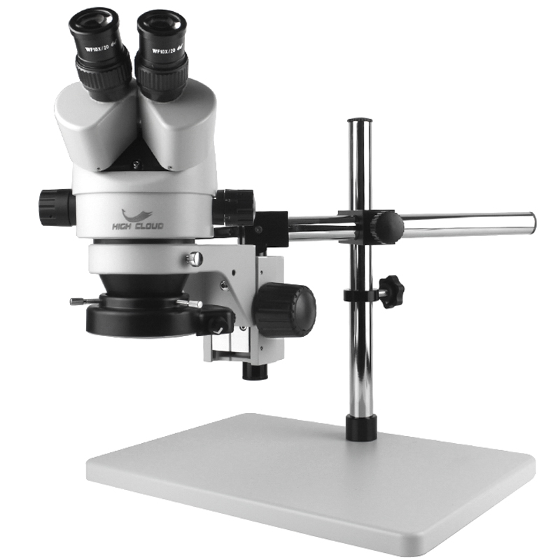 Trinocular Stereo Microscope 7X-45X - Mikroskop trinokular simul-focal 7X-45X, headset Stereo