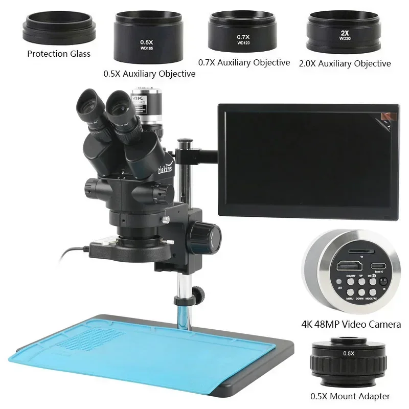 Mikroskop Stereo Trinokuler Fo - Trinocular Stereo Microscope 7X-45X ulasan dan harga