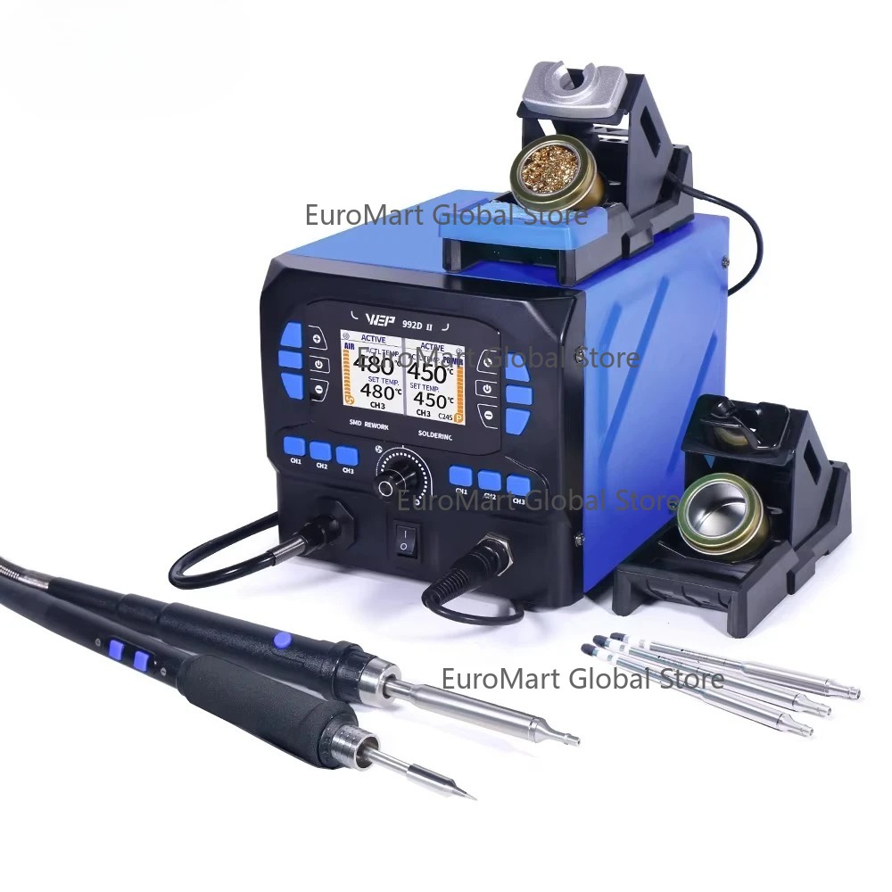 992D-II 2 In 1 LCD Display Hot - C210 Precision Soldering Station ulasan dan harga