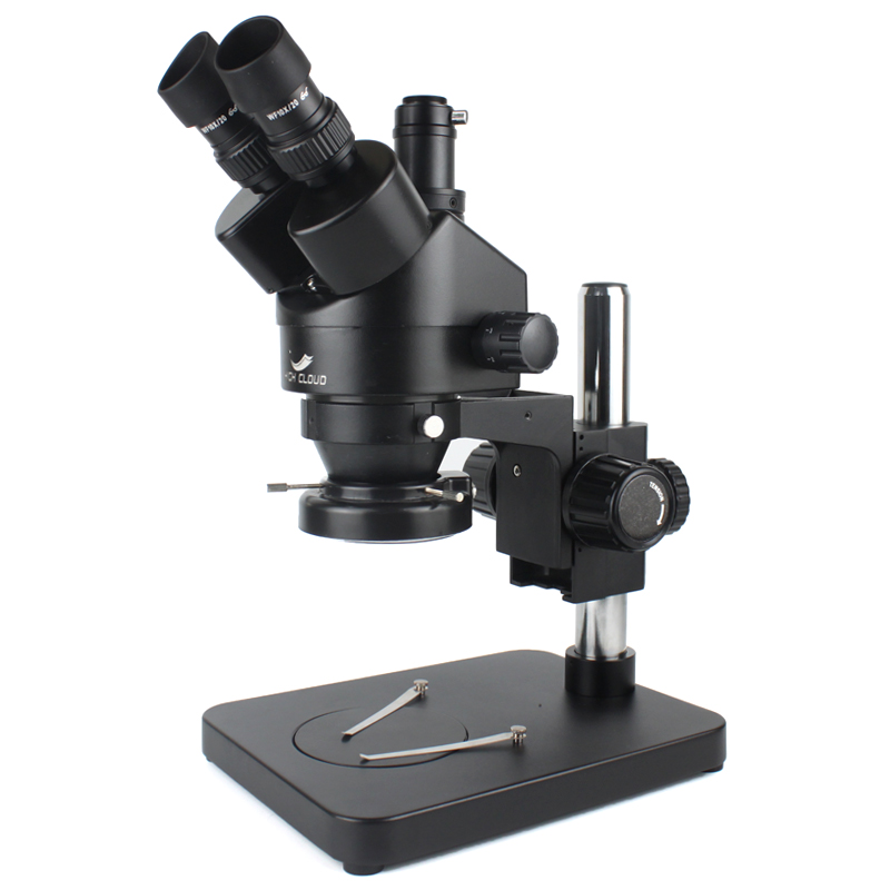 Lab Perbaikan Penyolderan PCB  - Trinocular Stereo Microscope 7X-45X ulasan dan harga