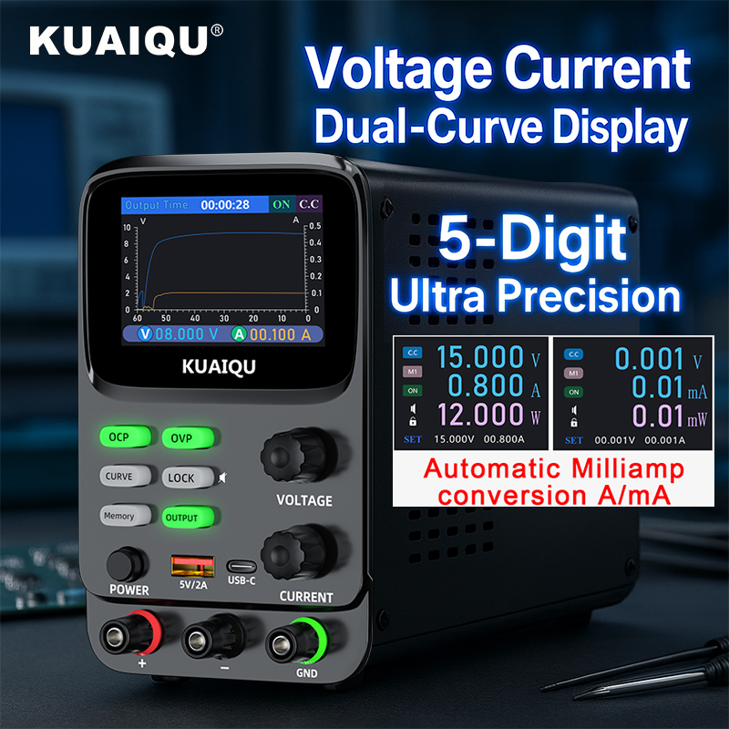 KUAIQU 5-Digit Ultra Precision - High Precision Dc Power Supply 30V 10A ulasan dan harga