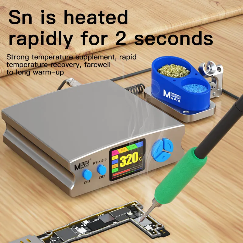 MaAnt HT-C210, stasiun solder  - C210 Precision Soldering Station ulasan dan harga