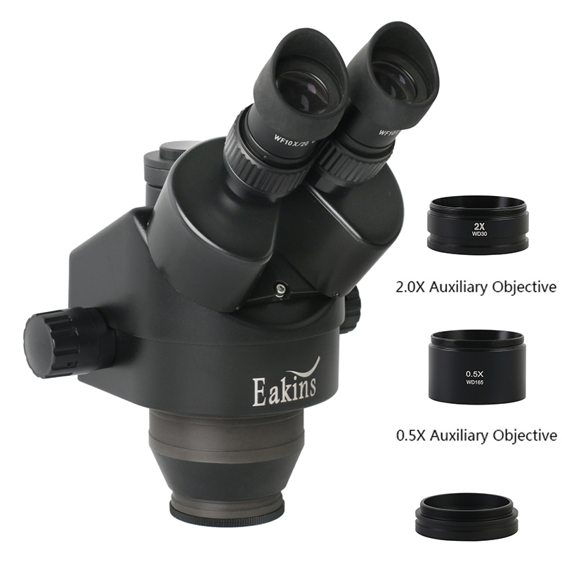 Mikroskop Stereo simul-focus,  - Trinocular Stereo Microscope 7X-45X ulasan dan harga