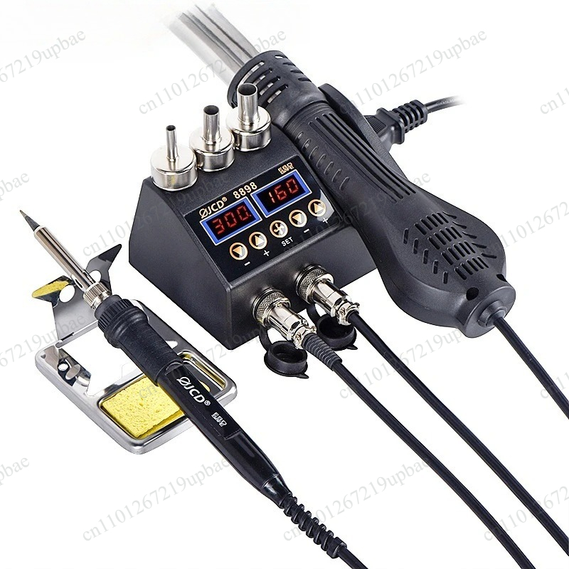 8898 2-in-1 750W LCD Digital S - 2 In 1 Soldering Rework Station 750W ulasan dan harga