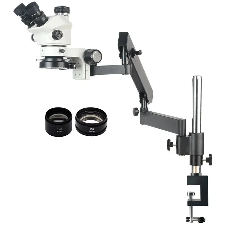 Mikroskop Stereo Trinokuler 20 - Articulating Arm Boom Stand Microscope ulasan dan harga