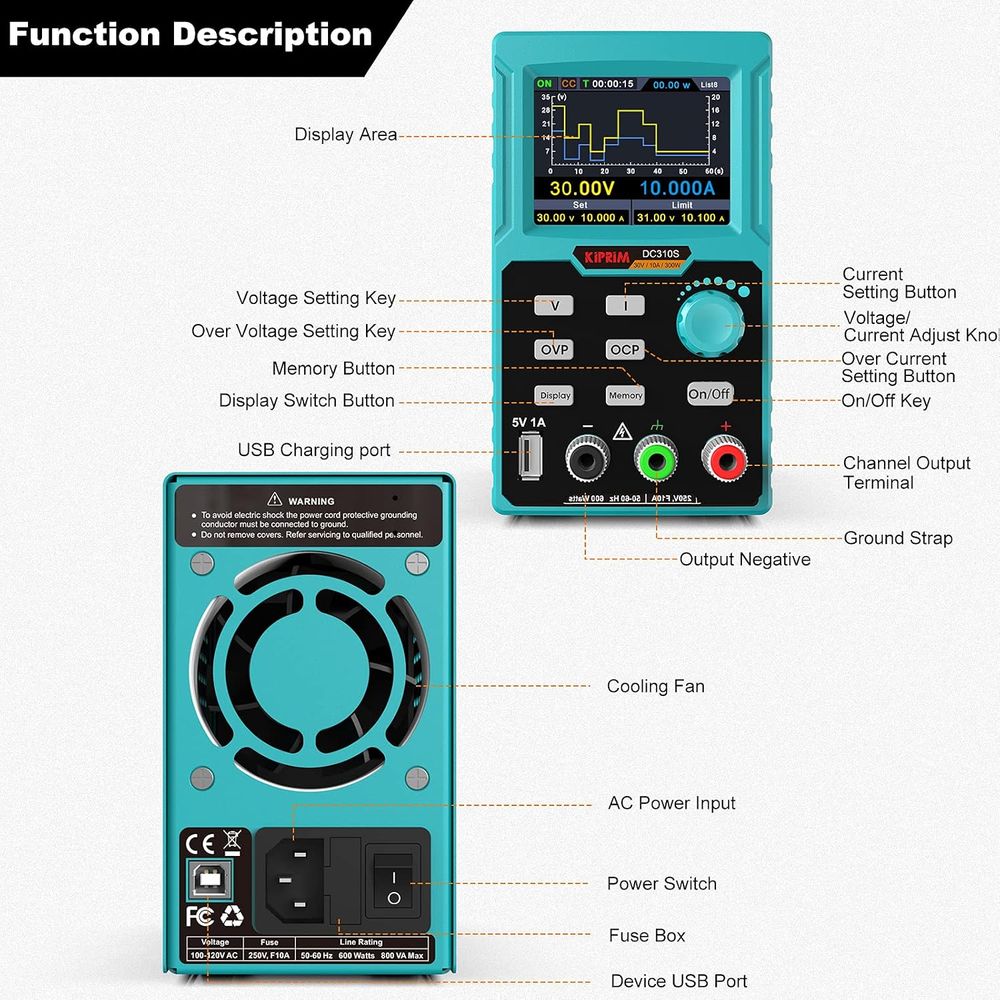 Catu Daya DC, 0-30V 0-10A Sumb - High Precision Dc Power Supply 30V 10A ulasan dan harga