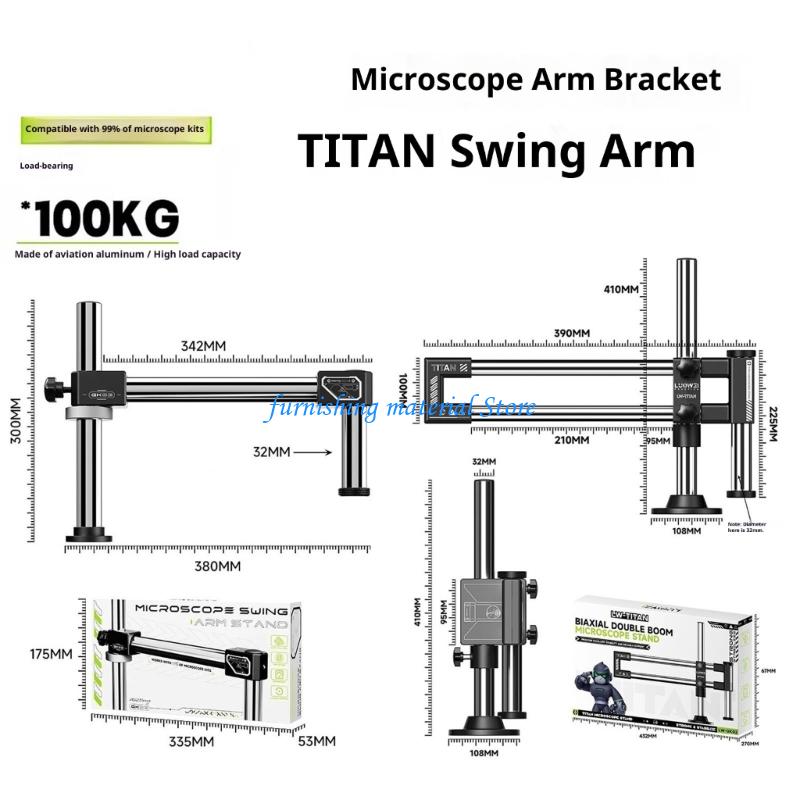 Y5GD Double Arm Boom Stand Mej - Articulating Arm Boom Stand Microscope ulasan dan harga