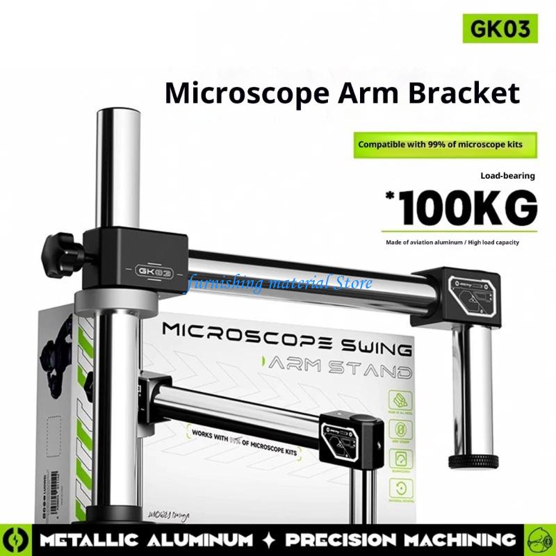 Y5GD Double Arm Boom Stand Mej - Articulating Arm Boom Stand Microscope ulasan dan harga