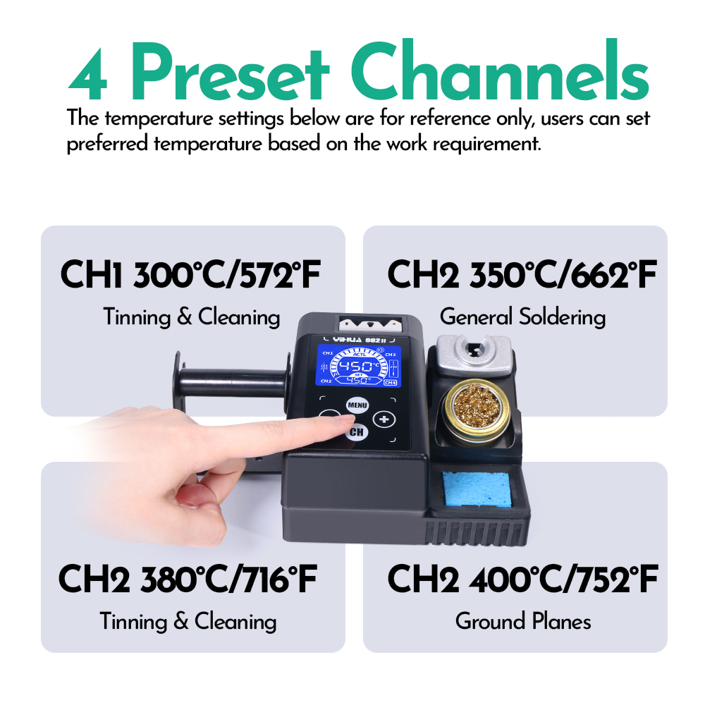 YIHUA 982-II layar sentuh C245 - C210 Precision Soldering Station ulasan dan harga