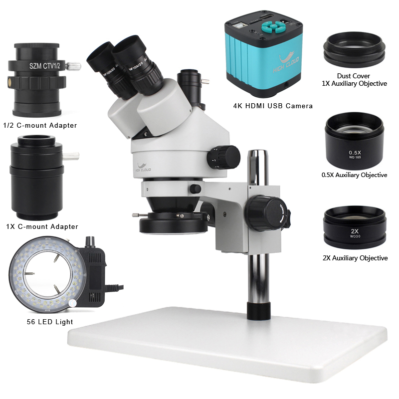 Mikroskop Stereo trinokular si - Simul-Focal Industrial Microscope 4K Hdmi ulasan dan harga