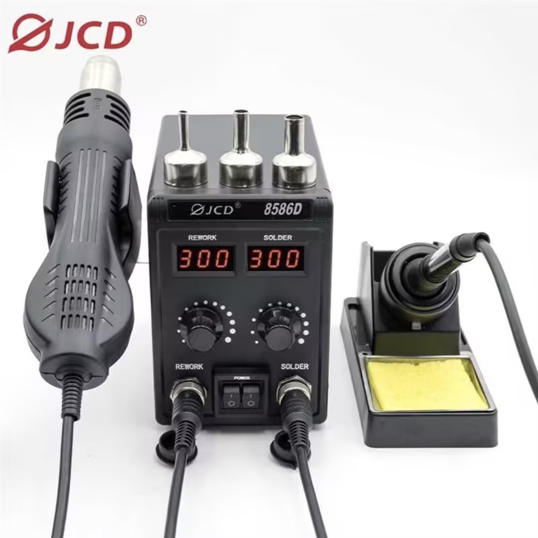 JCD 8586D 2-In-1 Stasiun Solde - 2 In 1 Soldering Rework Station 750W ulasan dan harga