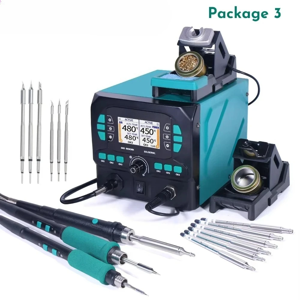 992D-II 2 In1 Alat Nano Hot Ai - C210 Precision Soldering Station ulasan dan harga